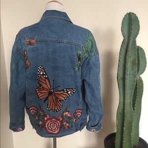 Embroidered Denim Jacket.
